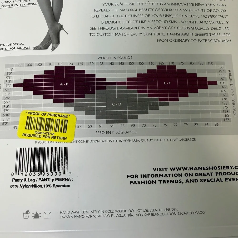 Hanes Silk Reflections Transparent Sheer Toeless Hosiery Nude/Tan